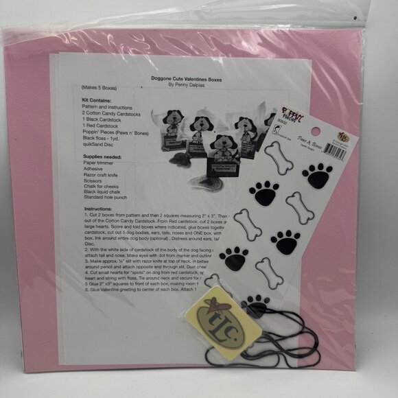 Doggone Cute Valentines Boxes DIY Kit - Picture 1 of 3